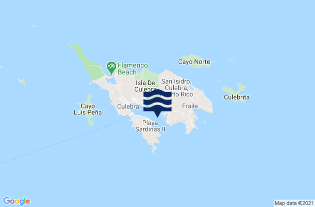 Ensenada Honda Culebra Island, Puerto Rico tide times map