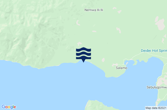 Esa'ala, Papua New Guinea tide times map