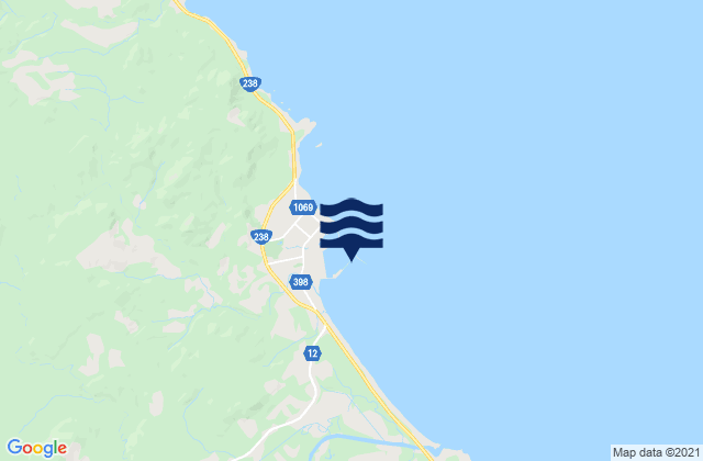 Esashi (Soya), Japan tide times map