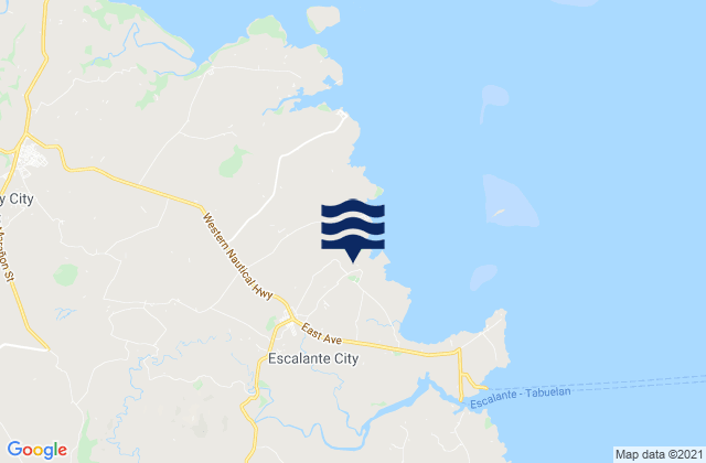 Escalante, Philippines tide times map