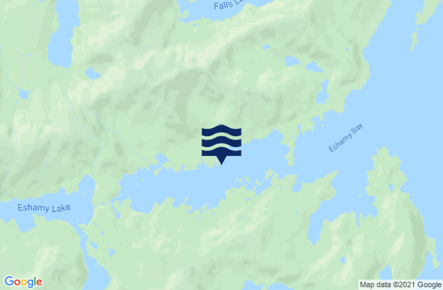 Eshamy Lagoon, United States tide chart map