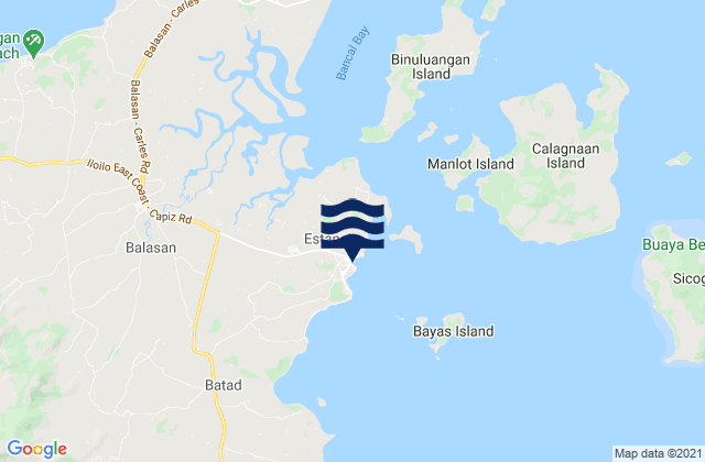 Estancia, Philippines tide times map
