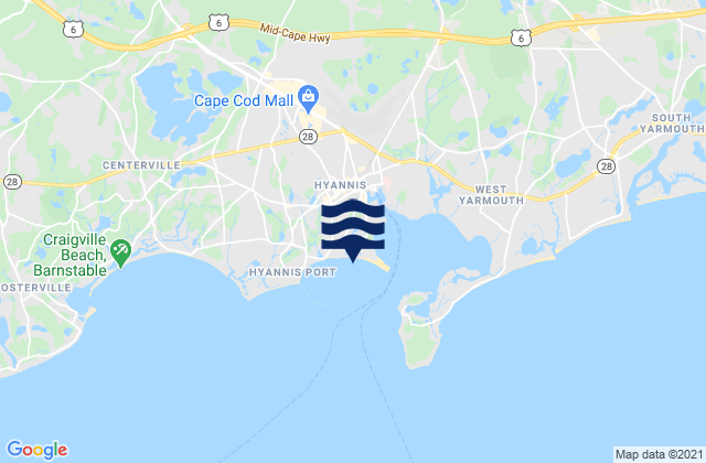 Estey Avenue Beach, United States tide chart map