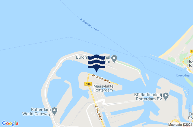Europahaven, Netherlands tide times map