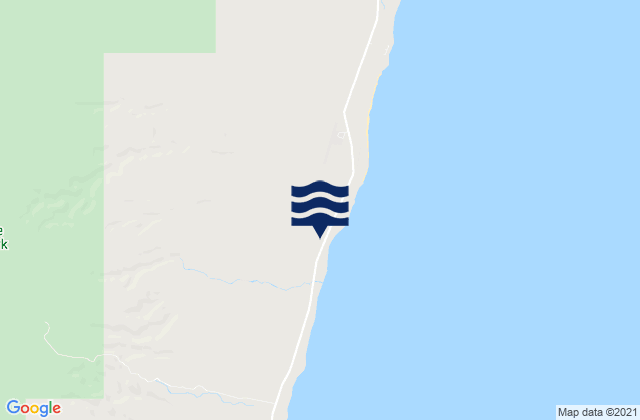 Exmouth, Australia tide times map
