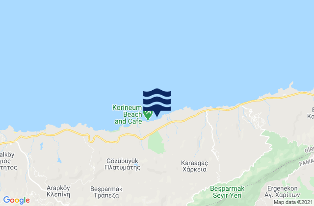 Exo Metochi, Cyprus tide times map