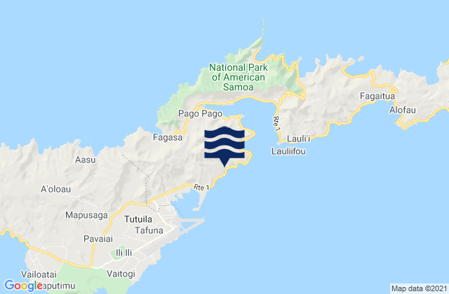 Faganeanea, American Samoa tide times map