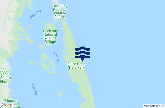 False Cape, United States tide chart map