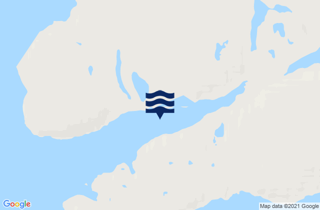 False Strait, Canada tide times map