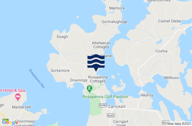 Fannys Bay, Ireland tide times map