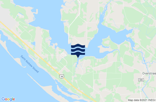 Farmdale (East Bay), United States tide chart map