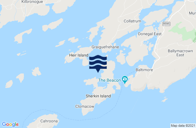 Farranacoush, Ireland tide times map