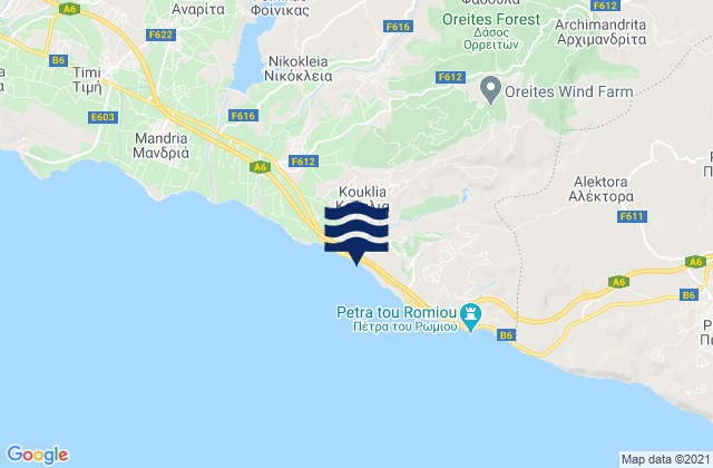 Fasoula, Cyprus tide times map