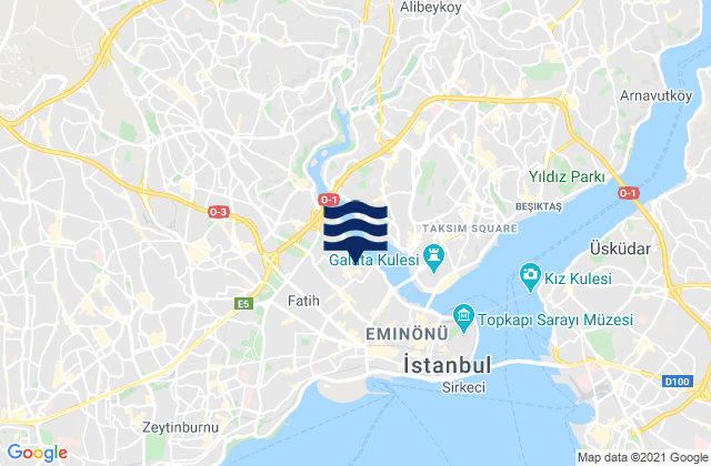 Fatih, Turkey tide times map