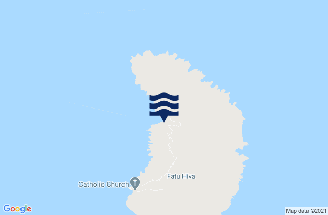 Fatu-Hiva, French Polynesia tide times map