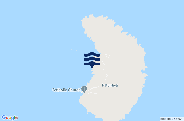 Fatu Hiva, French Polynesia tide times map