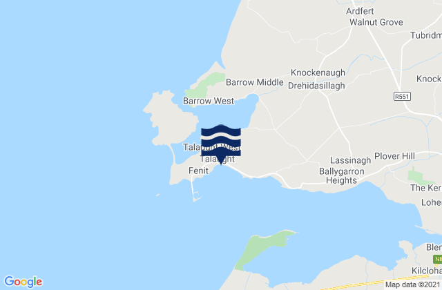 Fenit Harbour, Ireland tide times map