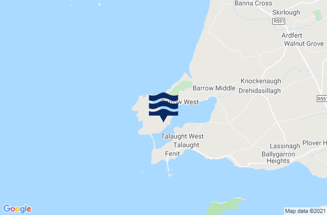 Fenit Island, Ireland tide times map