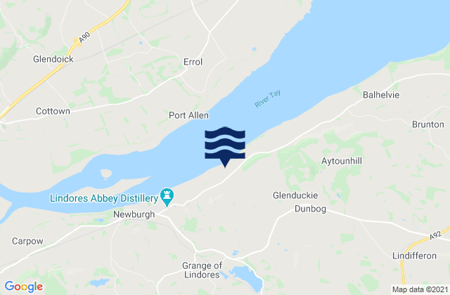 Fife, United Kingdom tide times map