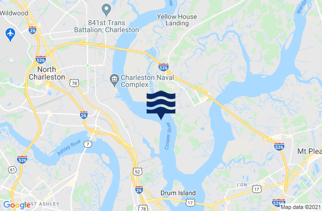 Filbin Creek Reach 0.2 mile east of, United States tide chart map