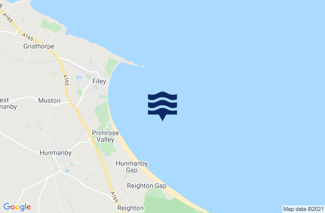 Filey Bay, United Kingdom tide times map