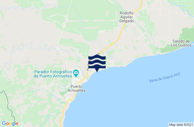 Finca Blanco, Panama tide times map