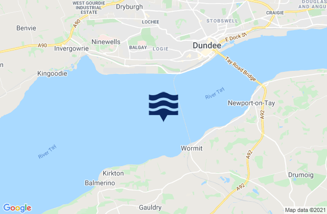 Firth of Tay, United Kingdom tide times map