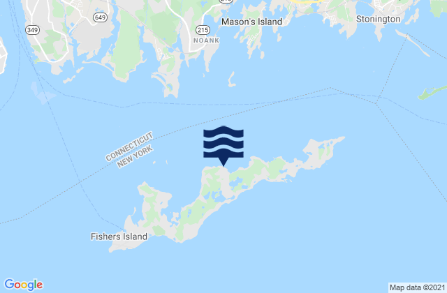 Fishers Island, United States tide chart map