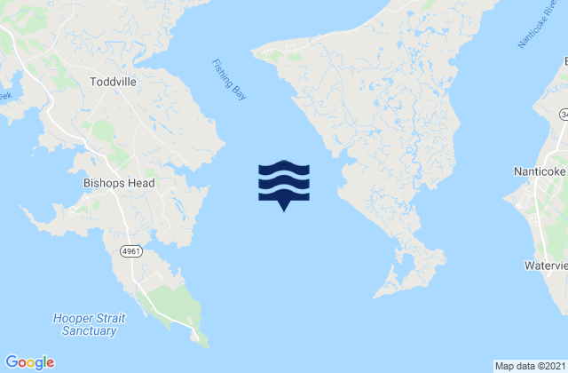 Fishing Point, Fishing Bay, Chesapeake Bay, United States tide chart map