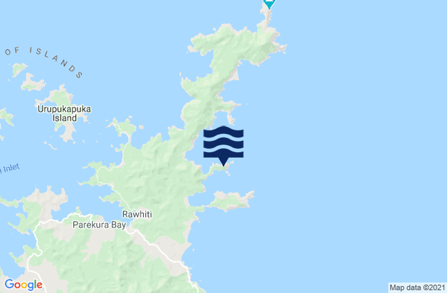 Flat Rock, New Zealand tide times map