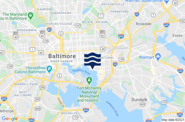 Fleet Point, Chesapeake Bay's Tide Charts, Tides For Fishing, High Tide And Low Tide Tables - City Of Baltimore - Maryland - United States - 2022 - Tideschart.com