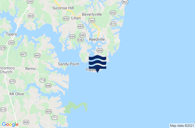 Fleeton Point, United States tide chart map