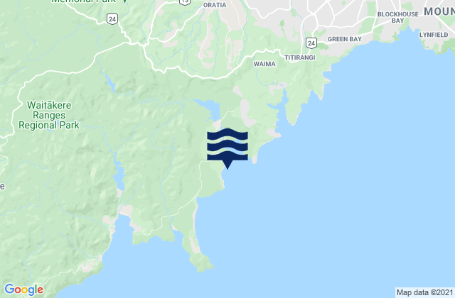 Fletcher Bay, New Zealand tide times map