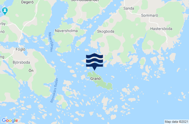 Foegloe, Aland Islands tide times map