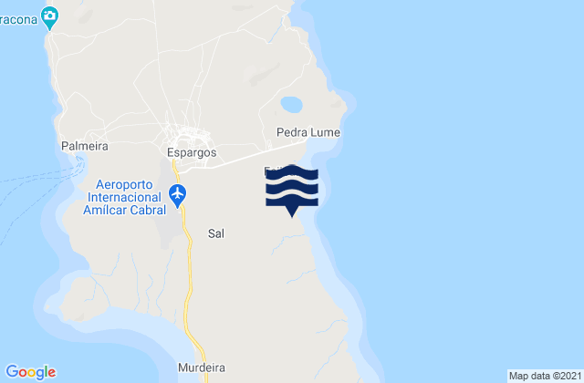 Fontana, Cabo Verde tide times map