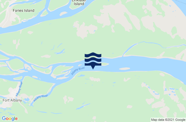 Fort Albany, Canada tide times map