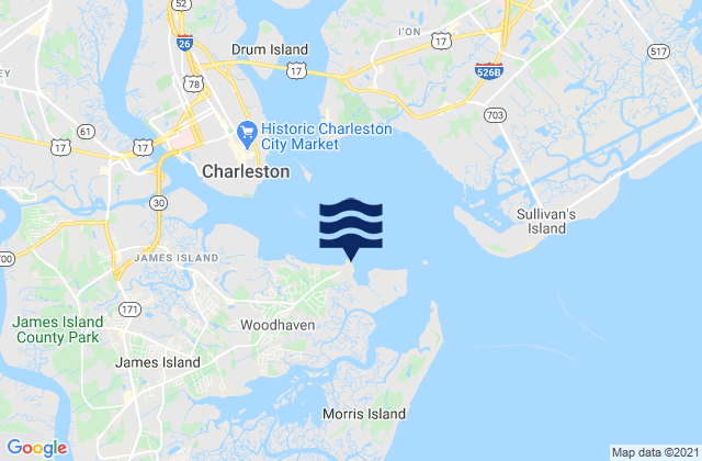 Fort Johnson, United States tide chart map