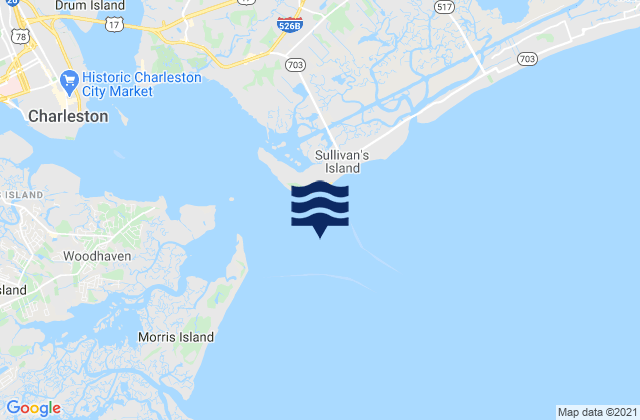 Fort Sumter Range Buoy 20, United States tide chart map