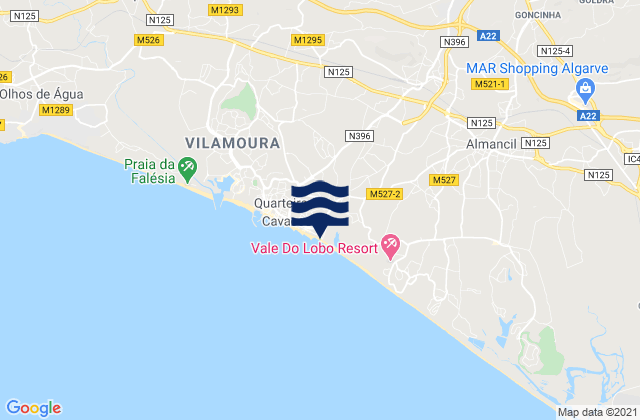 Forte Novo, Portugal tide times map