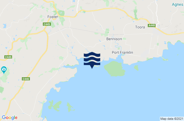 Foster Beach, Australia tide times map