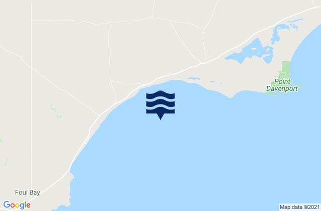 Foul Bay, Australia tide times map