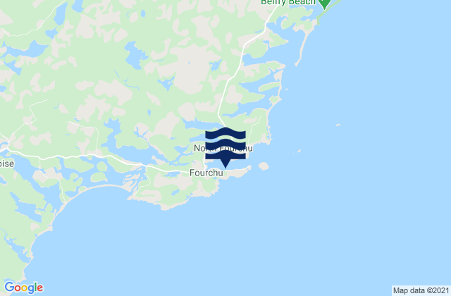 Fourchu, Canada tide times map