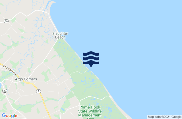 Fowler Beach, United States tide chart map