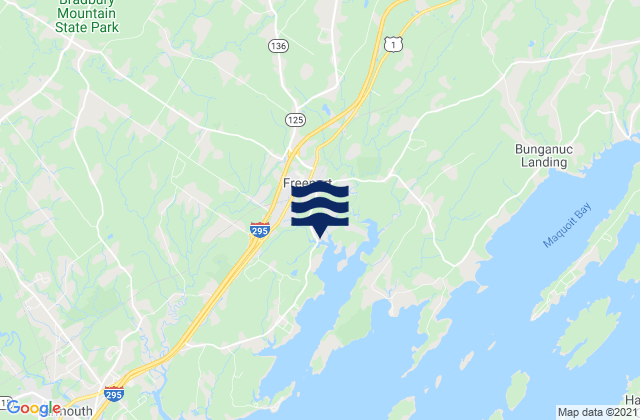 Freeport, United States tide chart map