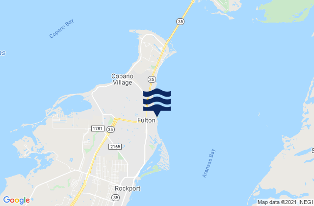 Fulton, United States tide chart map