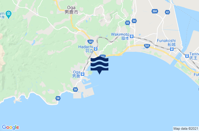 Funakawa Wan, Japan tide times map