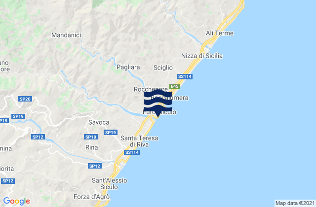 Furci Siculo, Italy tide times map