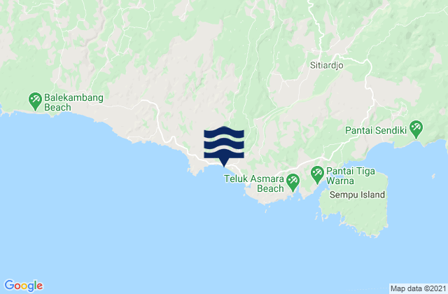 Gajahrejo Krajan, Indonesia tide times map