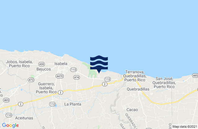 Galateo Bajo Barrio, Puerto Rico tide times map