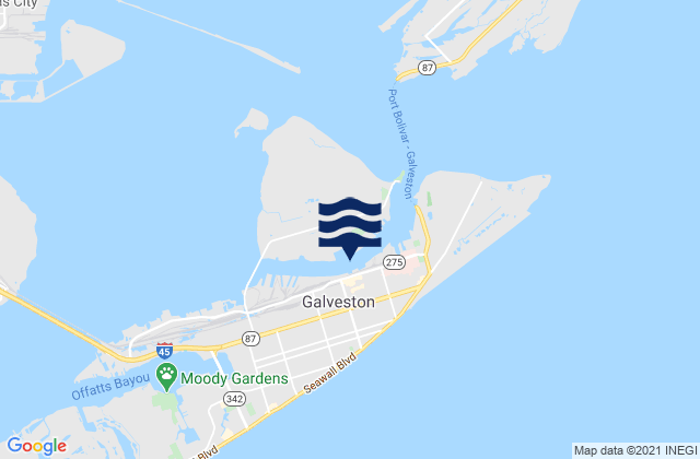 Galveston (Galveston Channel), United States tide chart map